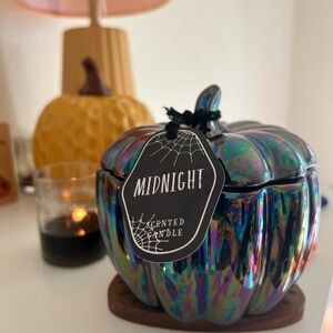 Midnight Iridescent Pumpkin 12oz Scented Candle